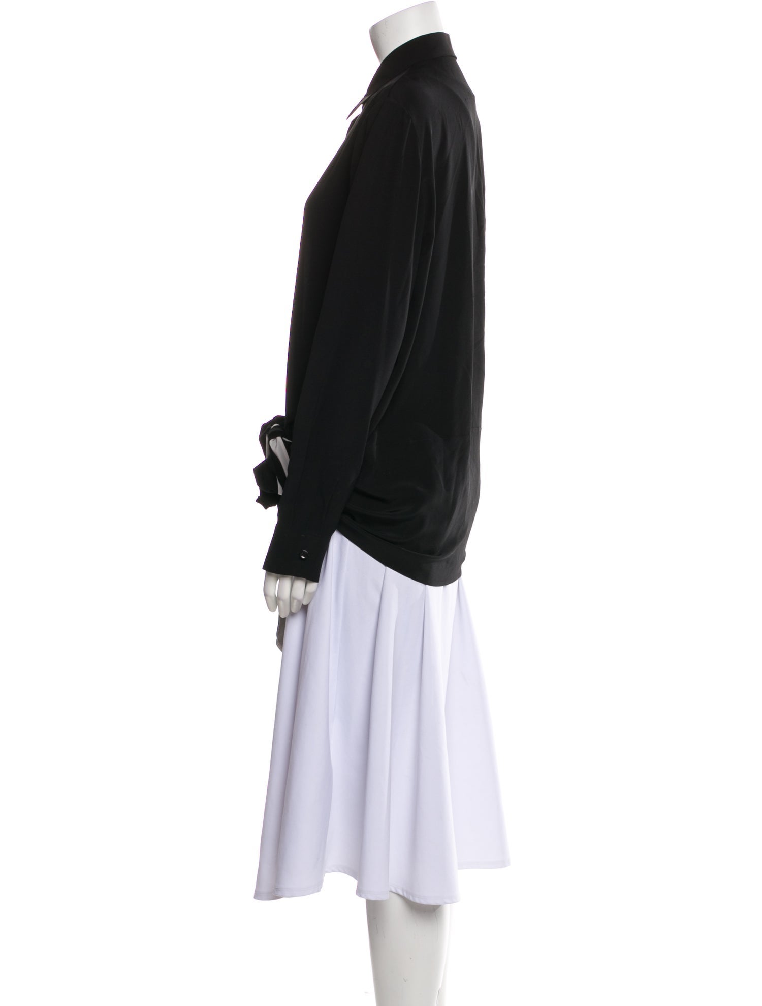 Givenchy Silk Long Sleeve Blouse