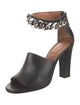 Givenchy Leather Chain-Link Accents Sandals