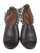 Givenchy Leather Chain-Link Accents Sandals