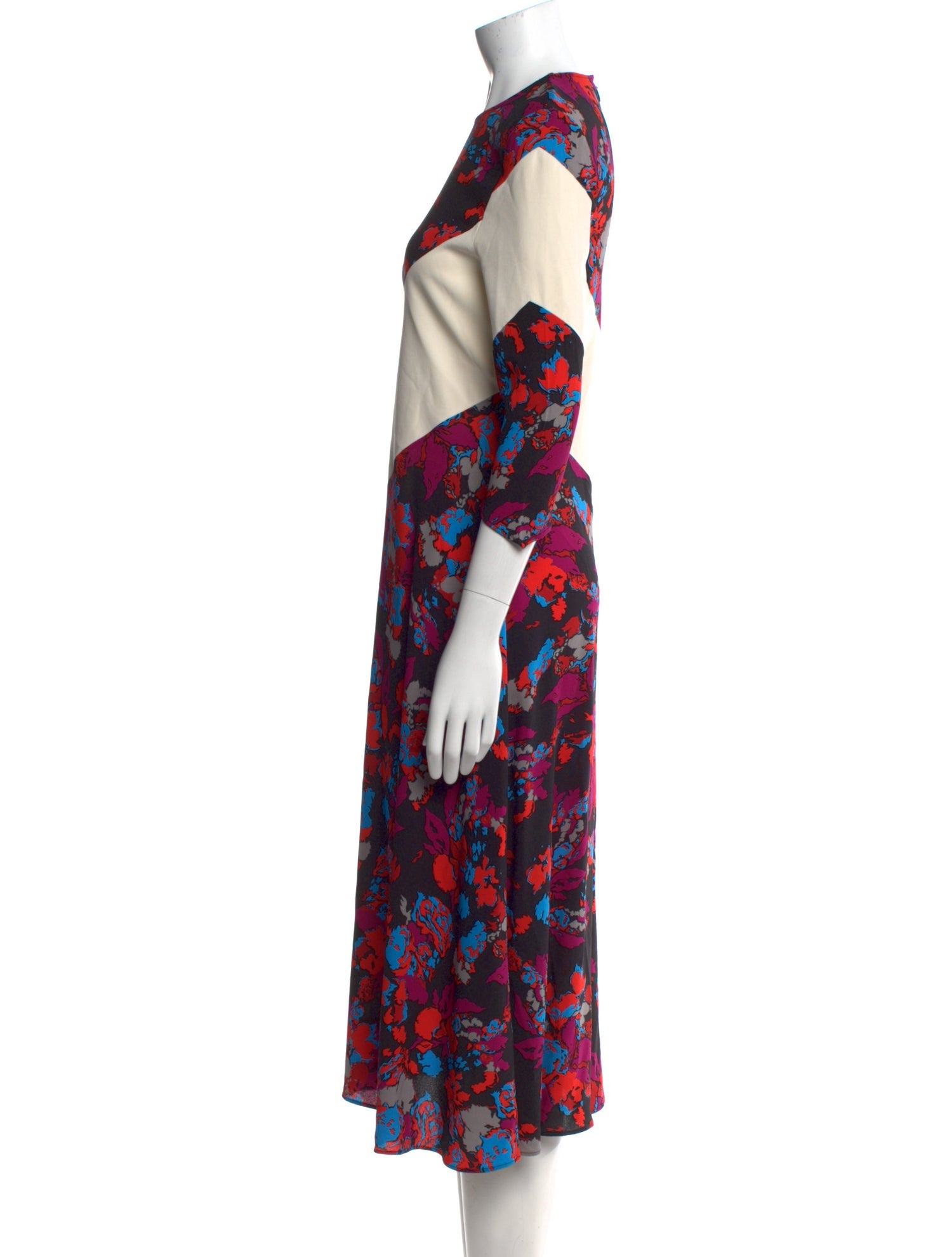 Givenchy Floral Print Midi Length Dress