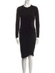 Givenchy Crew Neck Knee-Length Dress