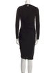 Givenchy Crew Neck Knee-Length Dress