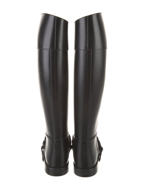 Givenchy Rubber Chain-Link Accents Rain Boots