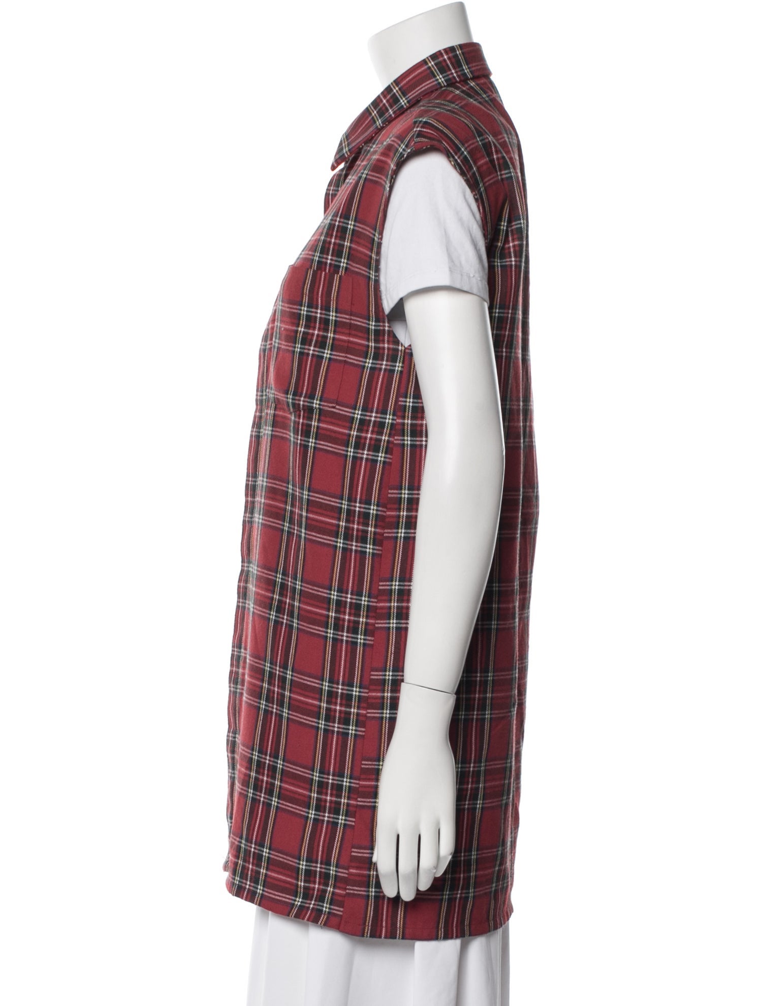 Givenchy Plaid Print Vest