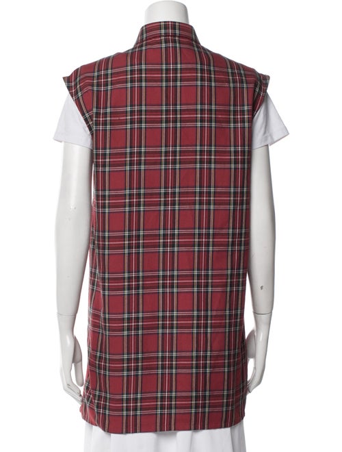 Givenchy Plaid Print Vest