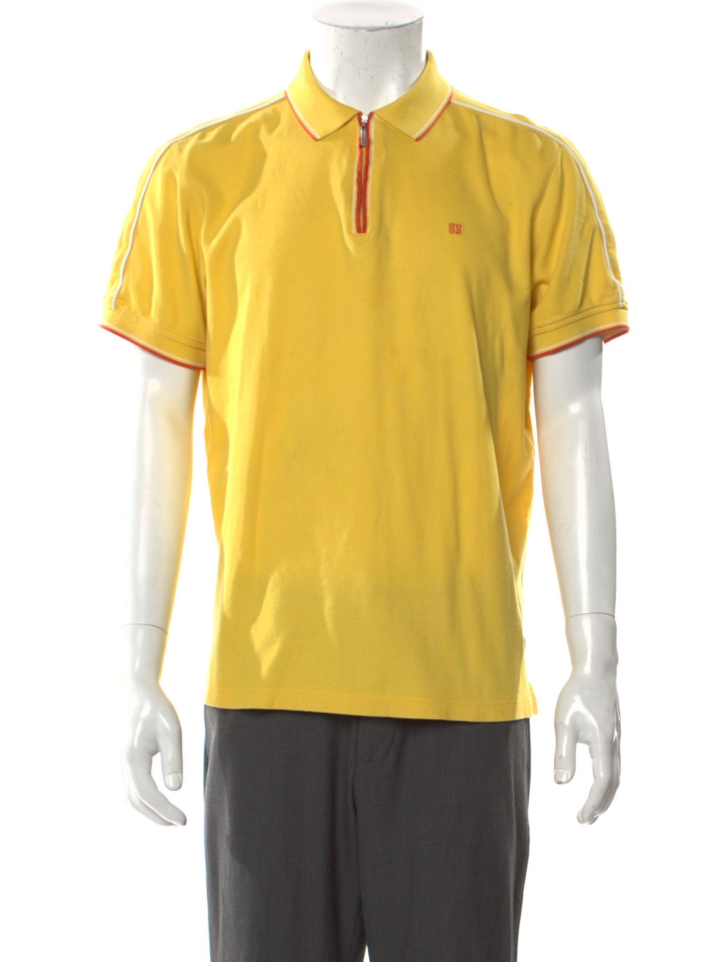 Givenchy Striped Collar Polo Shirt