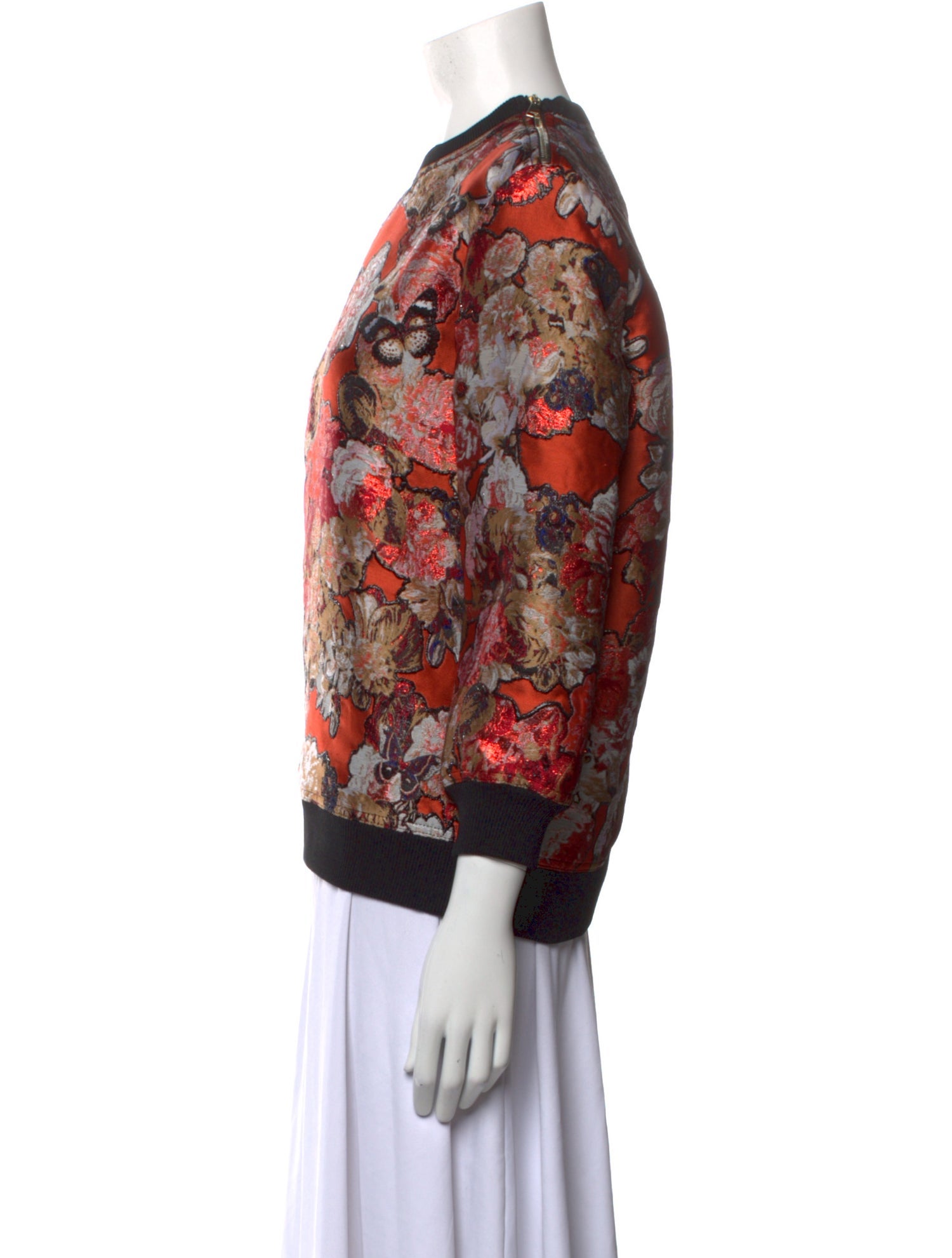 Givenchy Floral Print Crew Neck Sweatshirt