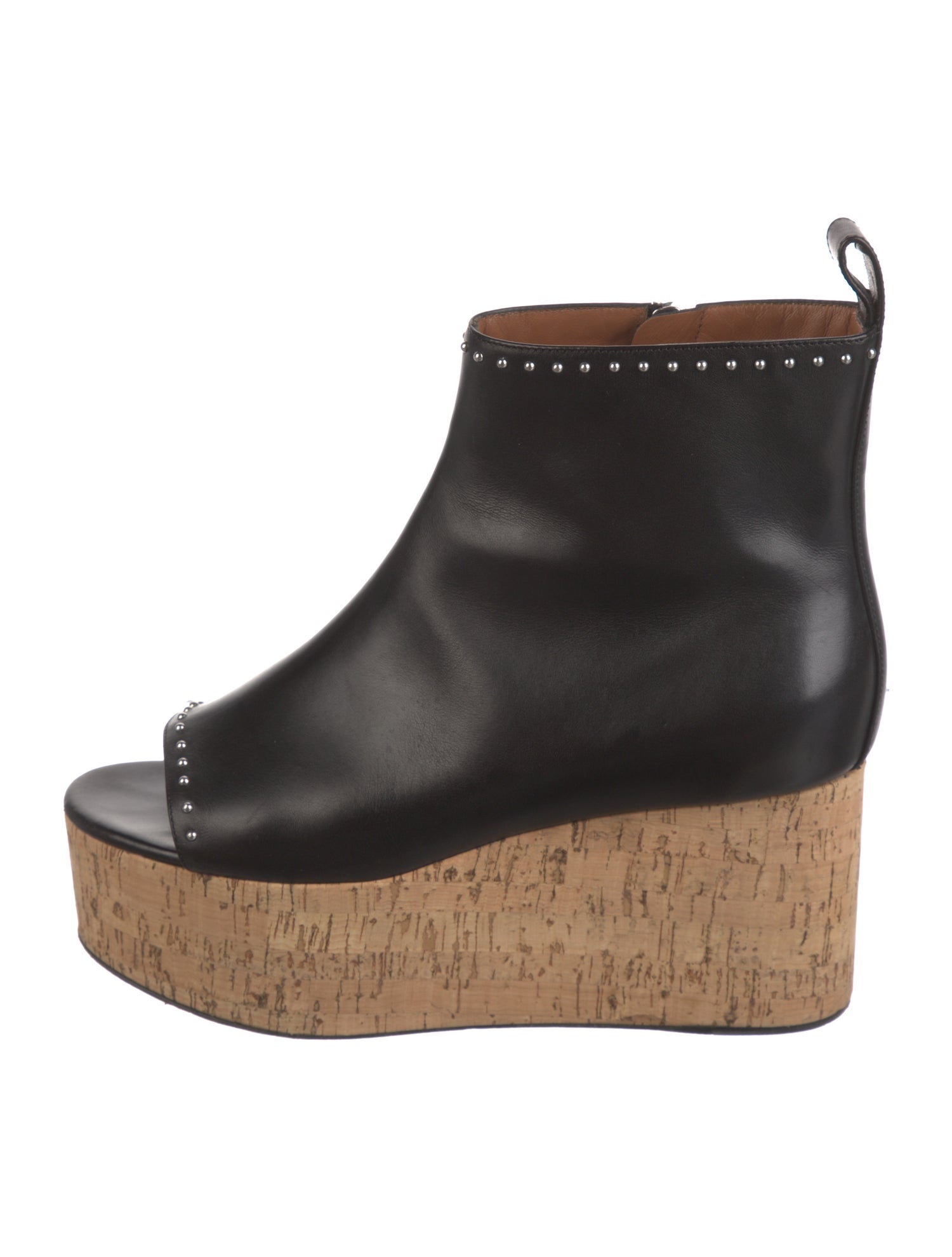 Givenchy Leather Studded Accents Slingback Sandals