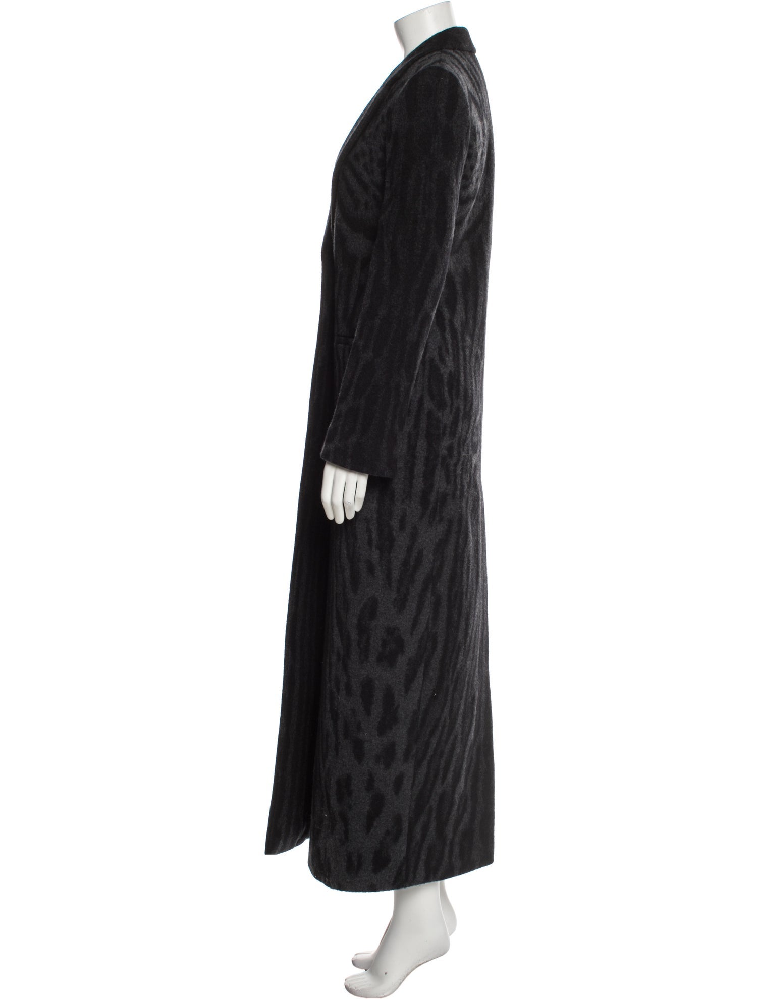 Givenchy Wool Animal Print Faux Fur Coat w/ Tags