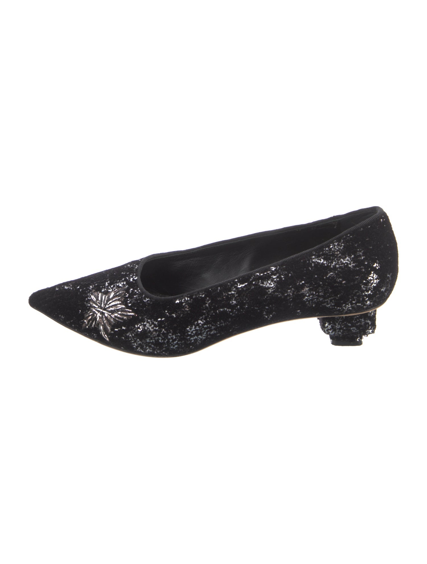 Givenchy Velvet Sequin Embellishments Pumps