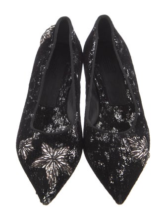 Givenchy Velvet Sequin Embellishments Pumps