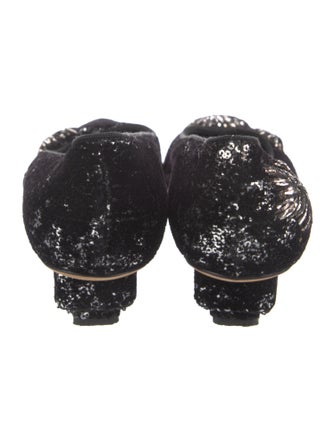 Givenchy Velvet Sequin Embellishments Pumps