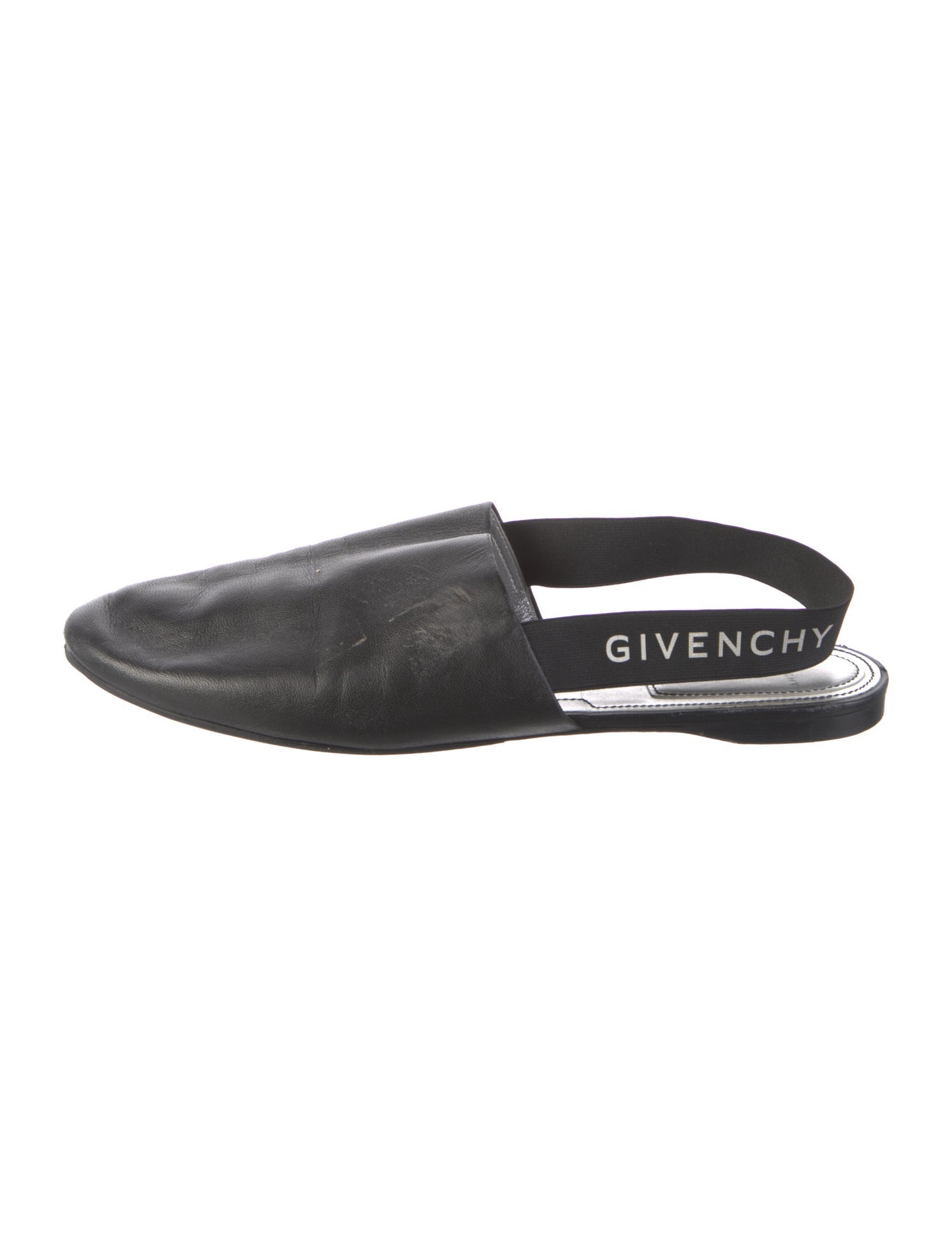 Givenchy Leather Printed Slingback Flats