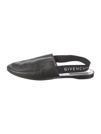 Givenchy Leather Printed Slingback Flats