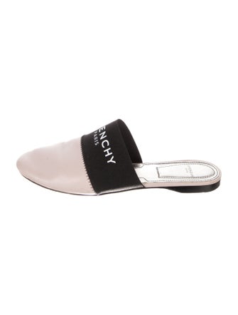 Givenchy Leather Graphic Print Slides