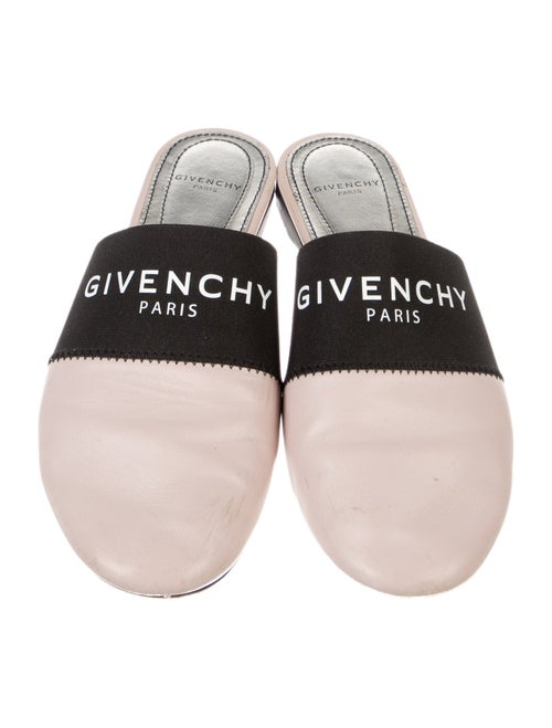 Givenchy Leather Graphic Print Slides