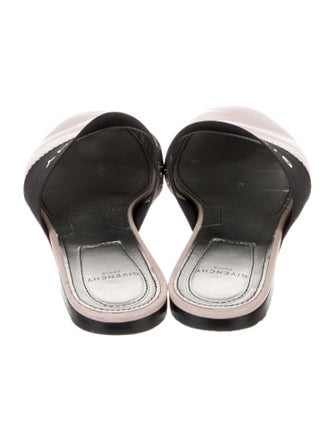 Givenchy Leather Graphic Print Slides