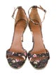 Givenchy Leather Floral Print Sandals