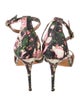 Givenchy Leather Floral Print Sandals