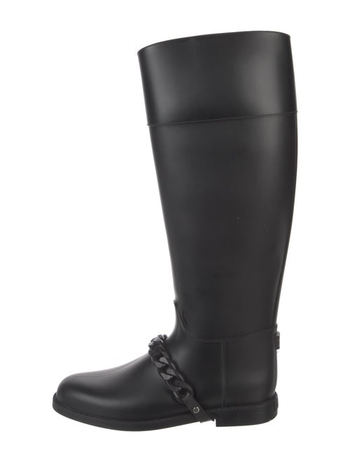 Givenchy Rubber Chain-Link Accents Rain Boots