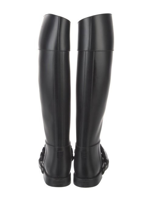 Givenchy Rubber Chain-Link Accents Rain Boots