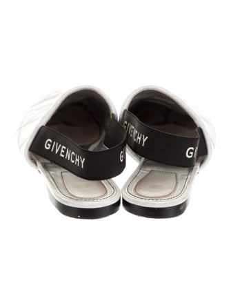 Givenchy Quilted Pattern Leather Slingback Flats