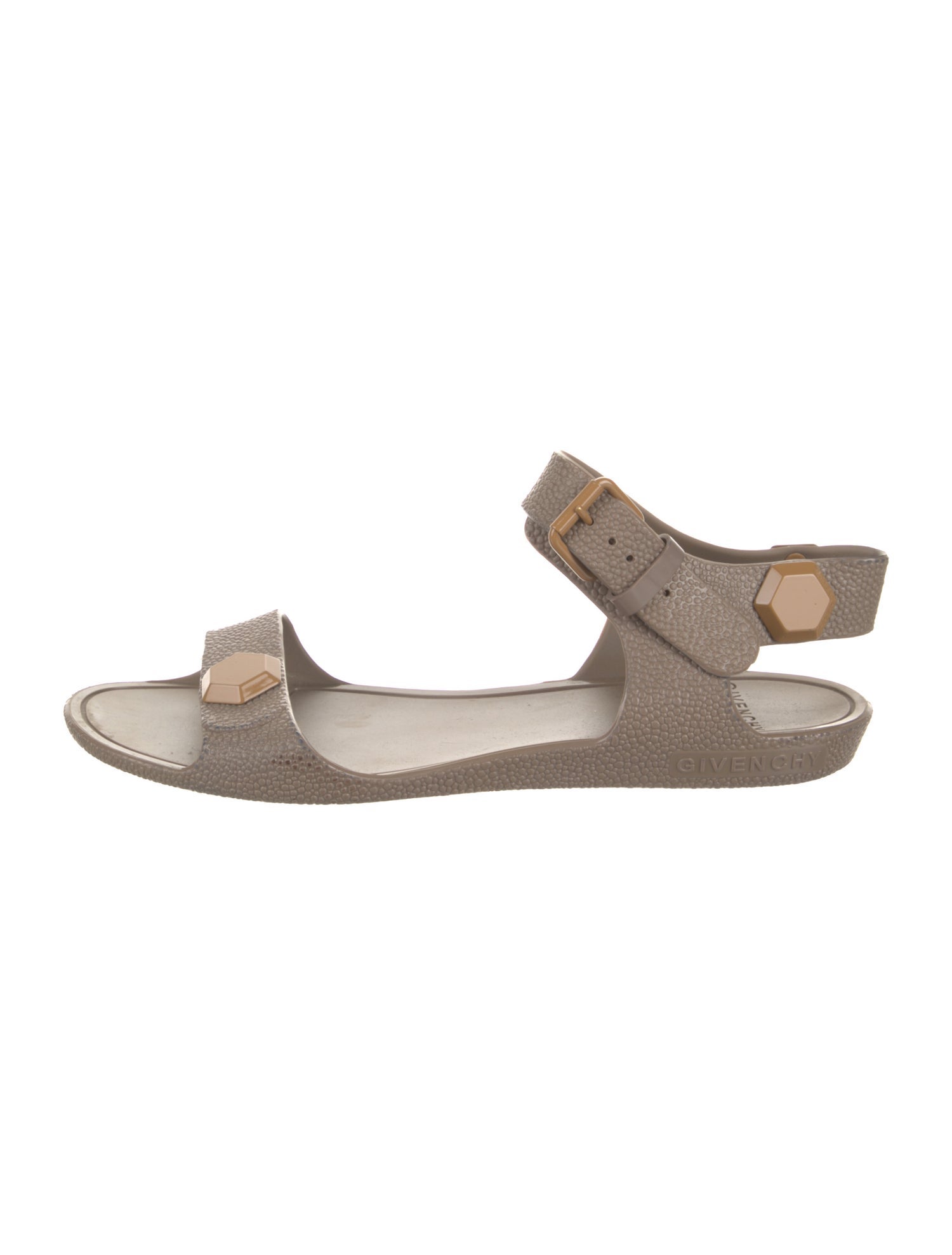 Givenchy Rubber Studded Accents Gladiator Sandals