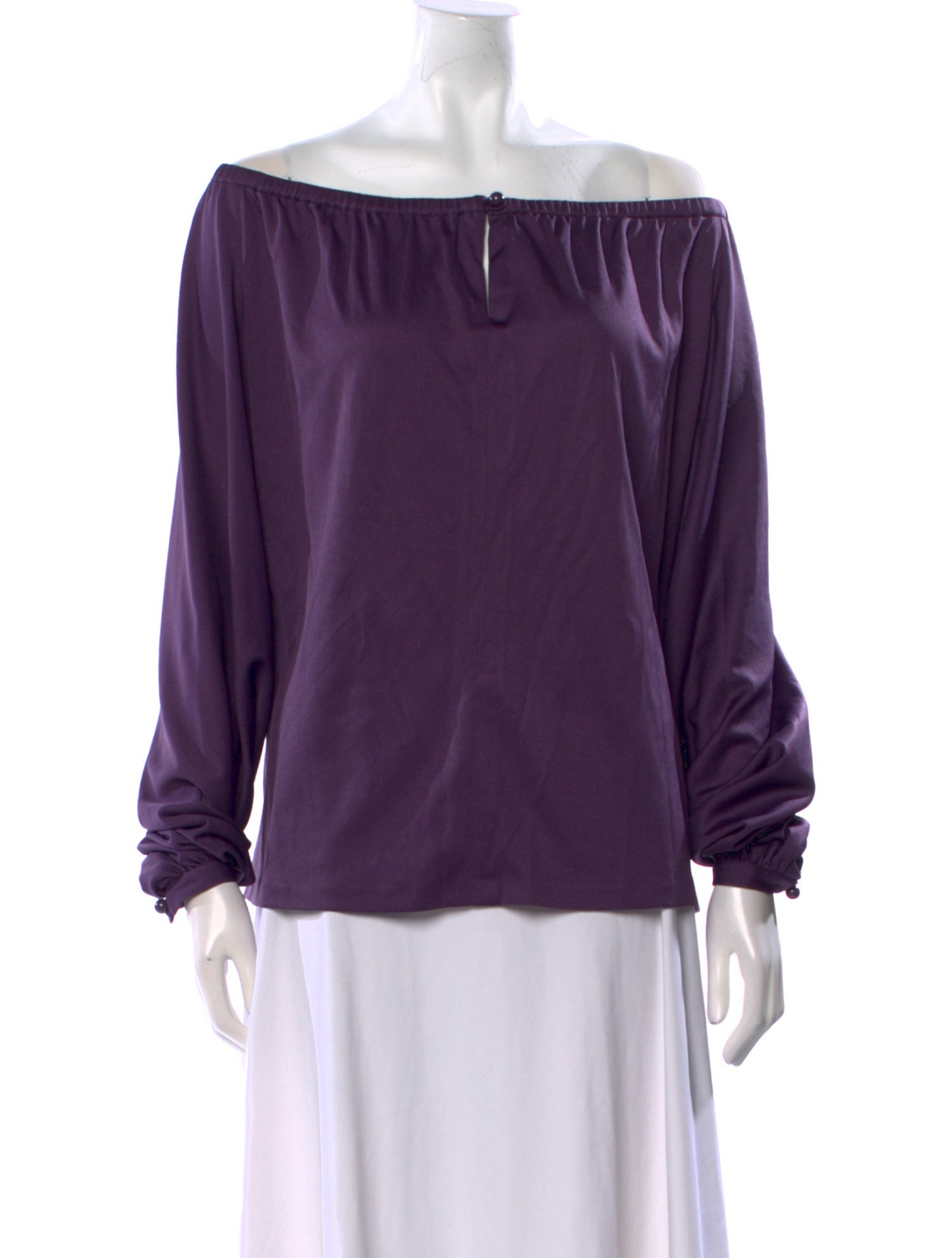 Givenchy Silk Off-The-Shoulder Blouse