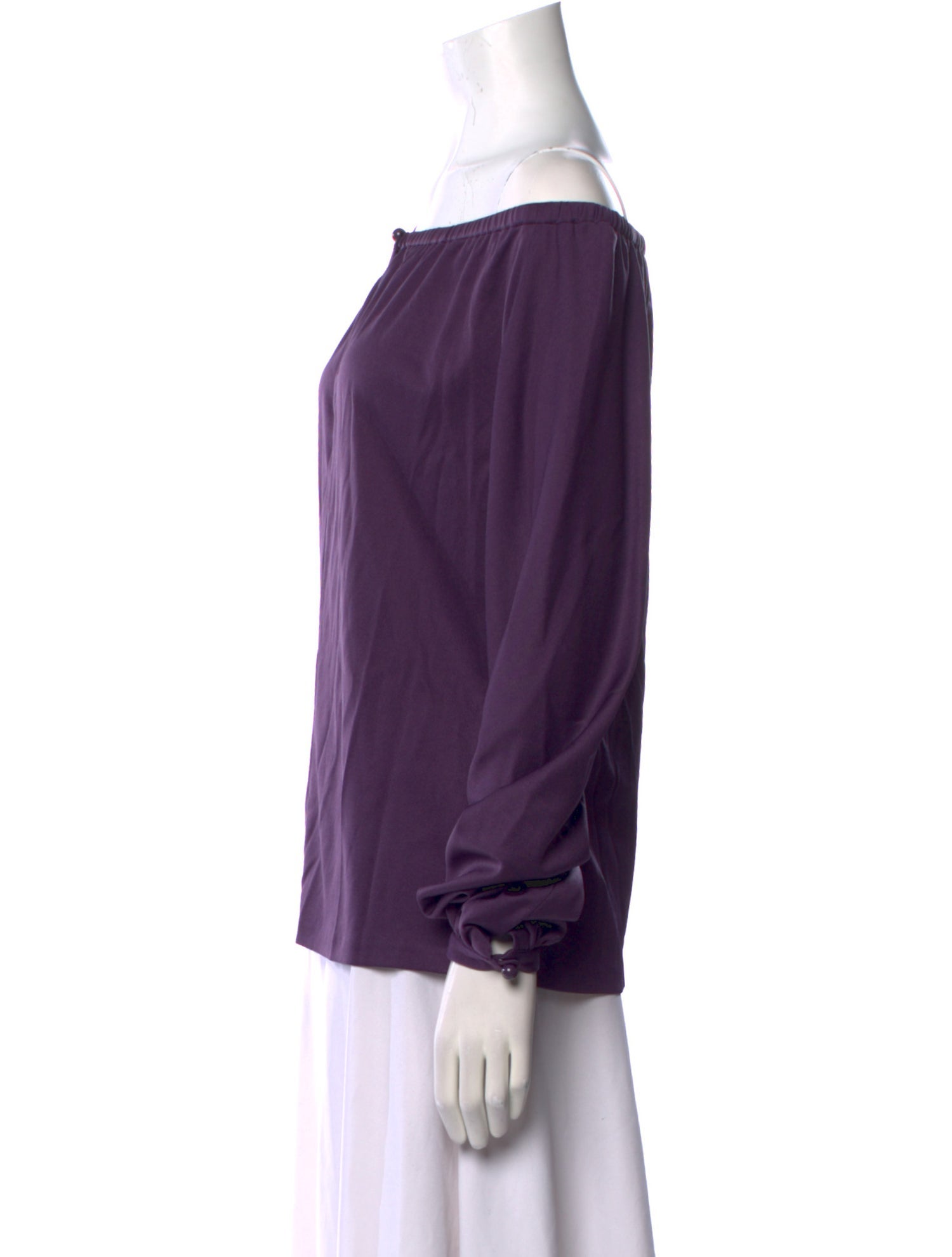 Givenchy Silk Off-The-Shoulder Blouse