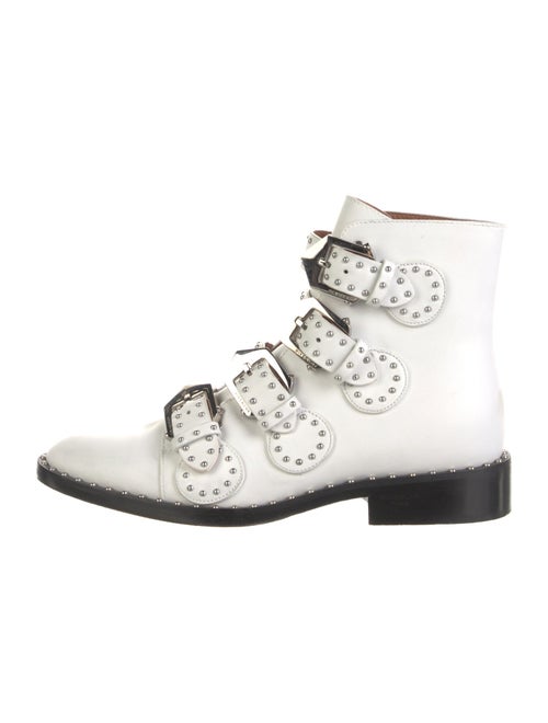 Givenchy Leather Studded Accents Combat Boots