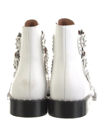 Givenchy Leather Studded Accents Combat Boots