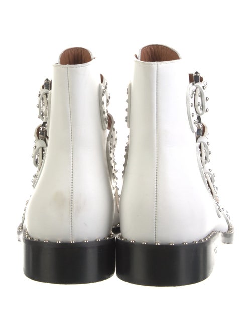 Givenchy Leather Studded Accents Combat Boots