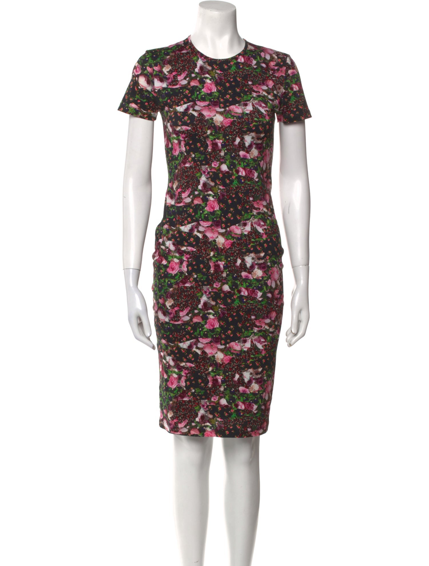 Givenchy Floral Print Knee-Length Dress