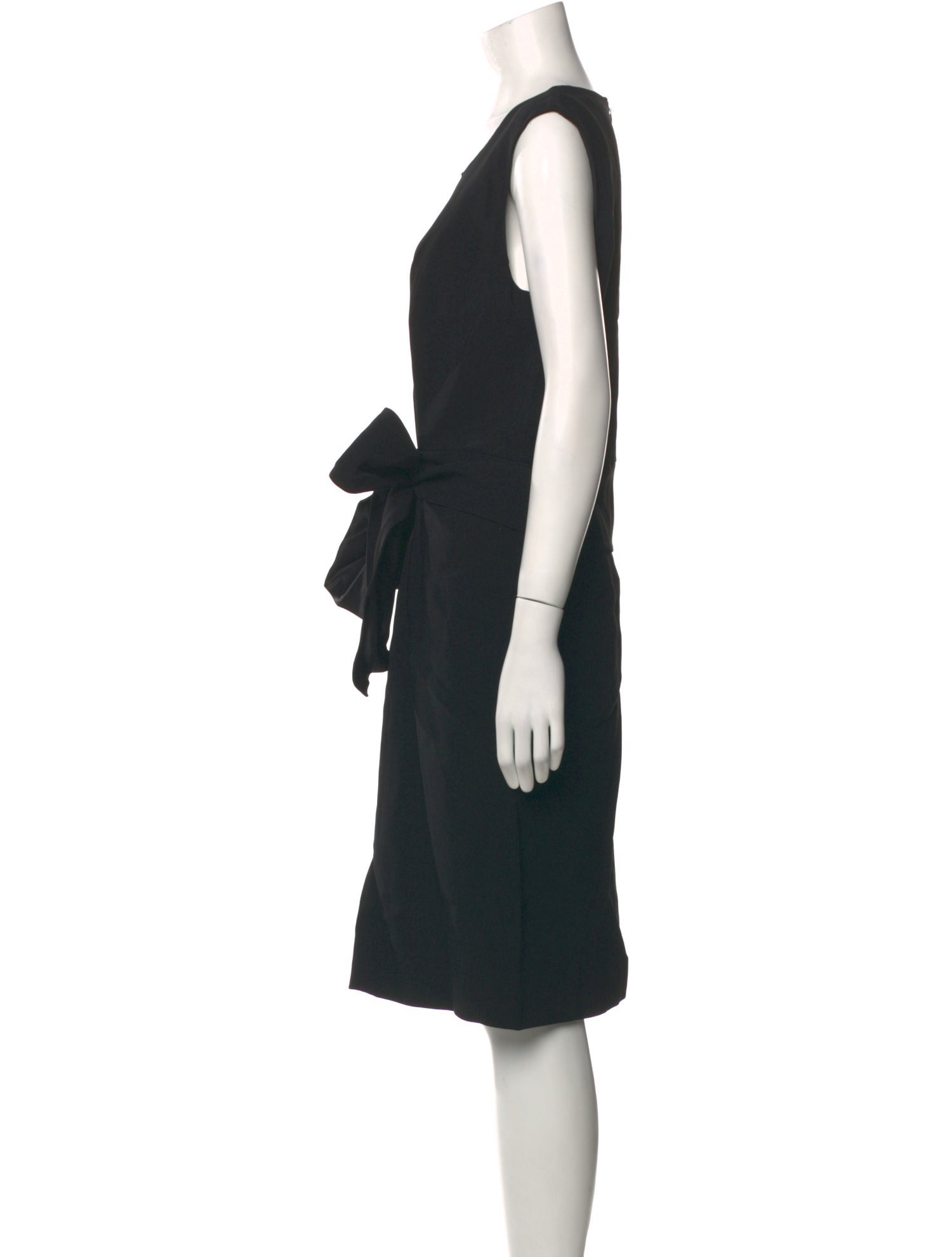 Givenchy Scoop Neck Knee-Length Dress