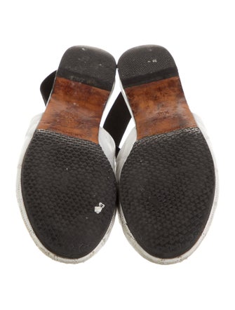 Givenchy Quilted Pattern Leather Slingback Flats