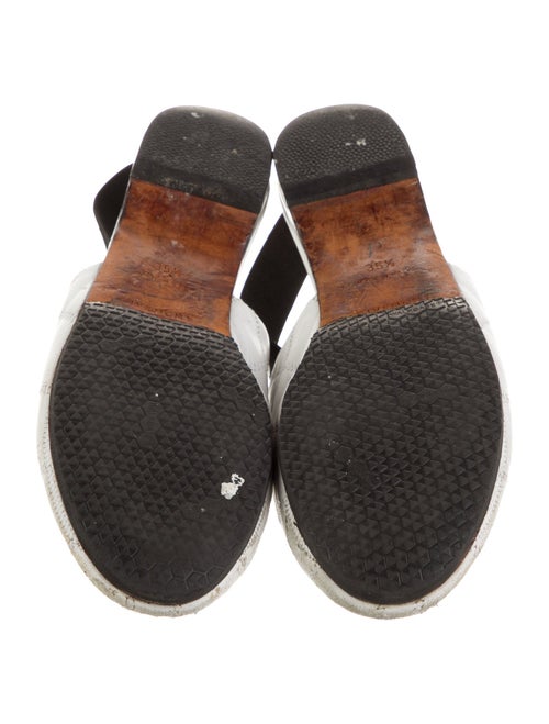 Givenchy Quilted Pattern Leather Slingback Flats