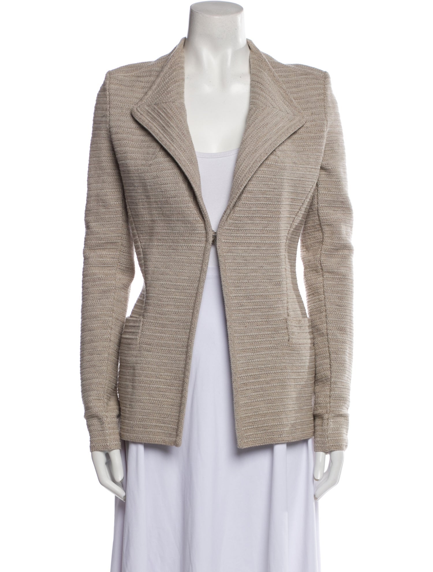 Givenchy Wool Tweed Pattern Blazer