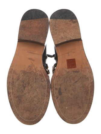 Givenchy Leather Chain-Link Accents Combat Boots