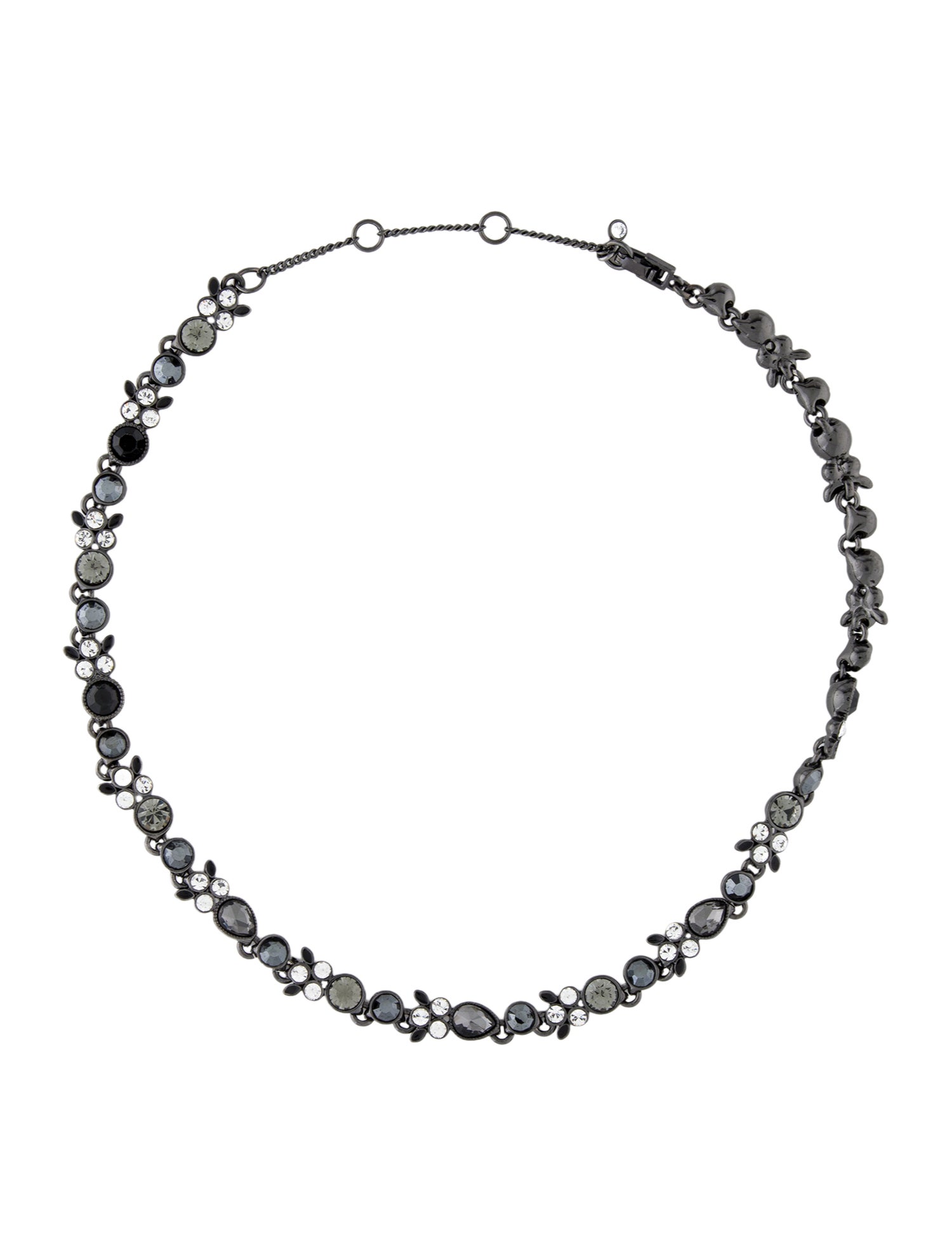 Givenchy Crystal & Enamel Collar Necklace