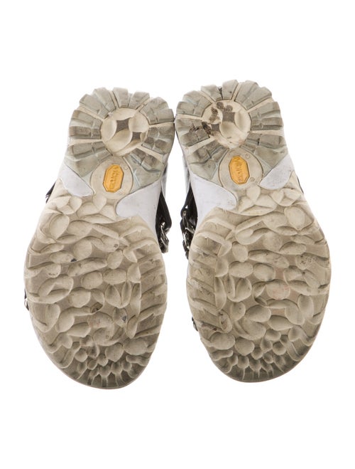 Givenchy Leather Chain-Link Accents Sandals