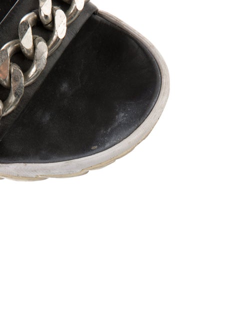 Givenchy Leather Chain-Link Accents Sandals