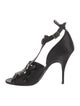 Givenchy Satin Crystal Embellishments T-Strap Pumps