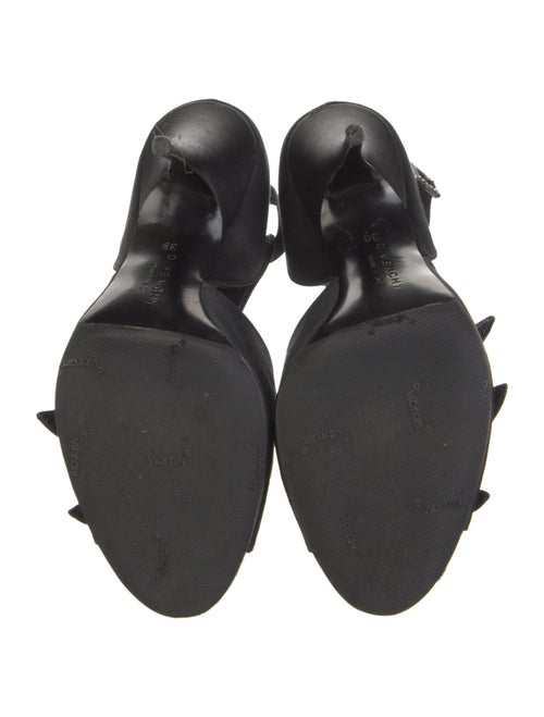 Givenchy Satin Crystal Embellishments T-Strap Pumps