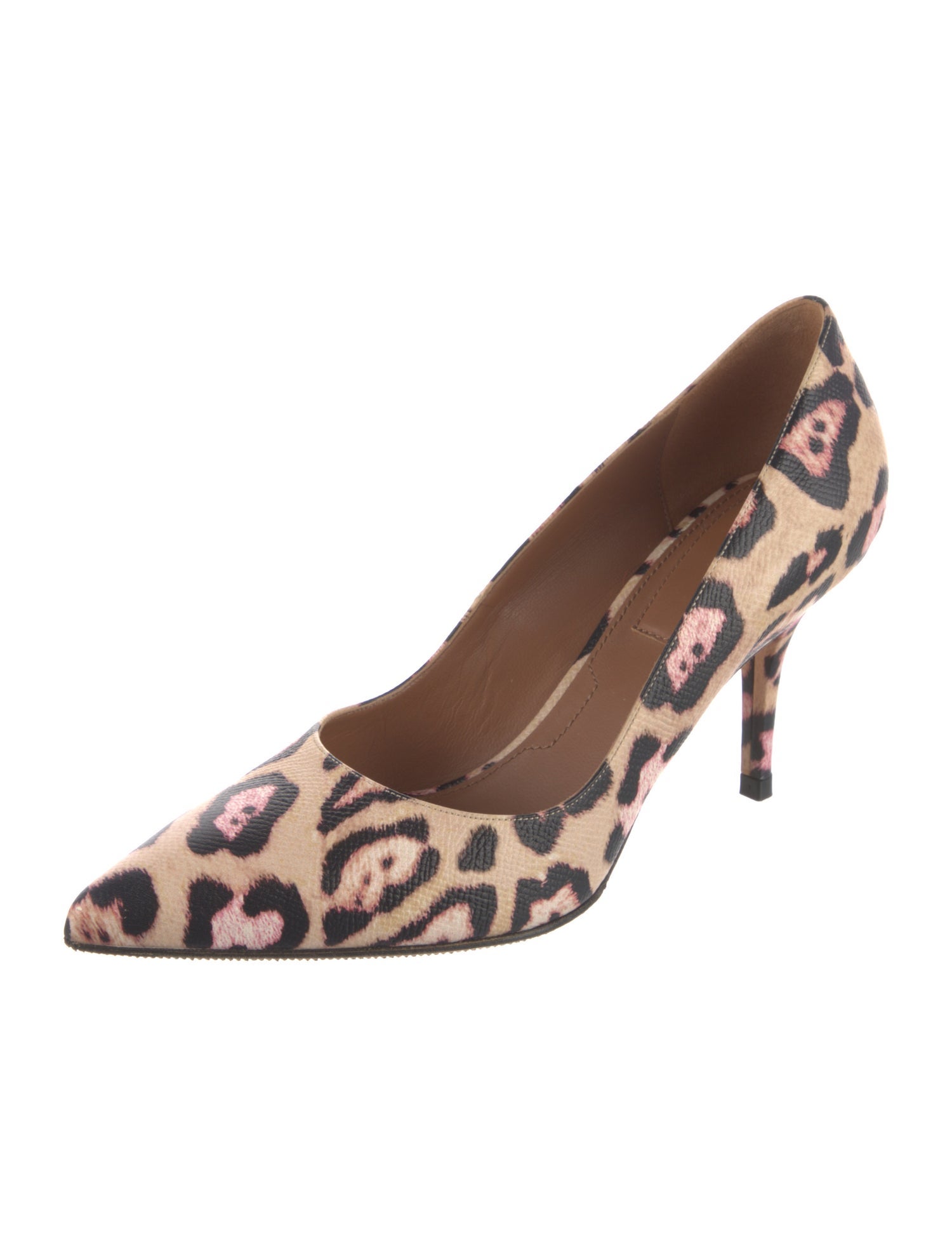 Givenchy Leather Animal Print Pumps