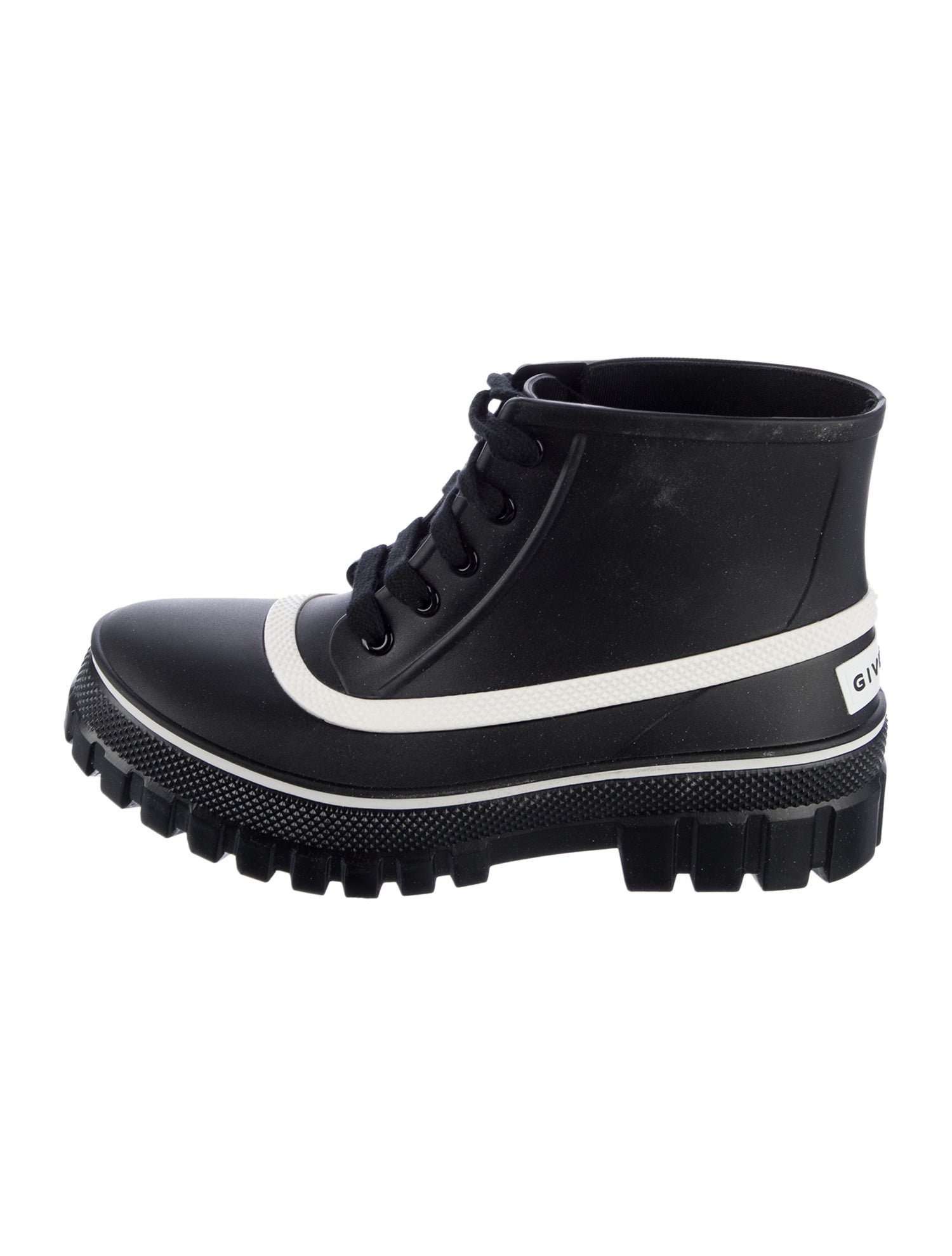 Givenchy Rubber Colorblock Pattern Rain Boots