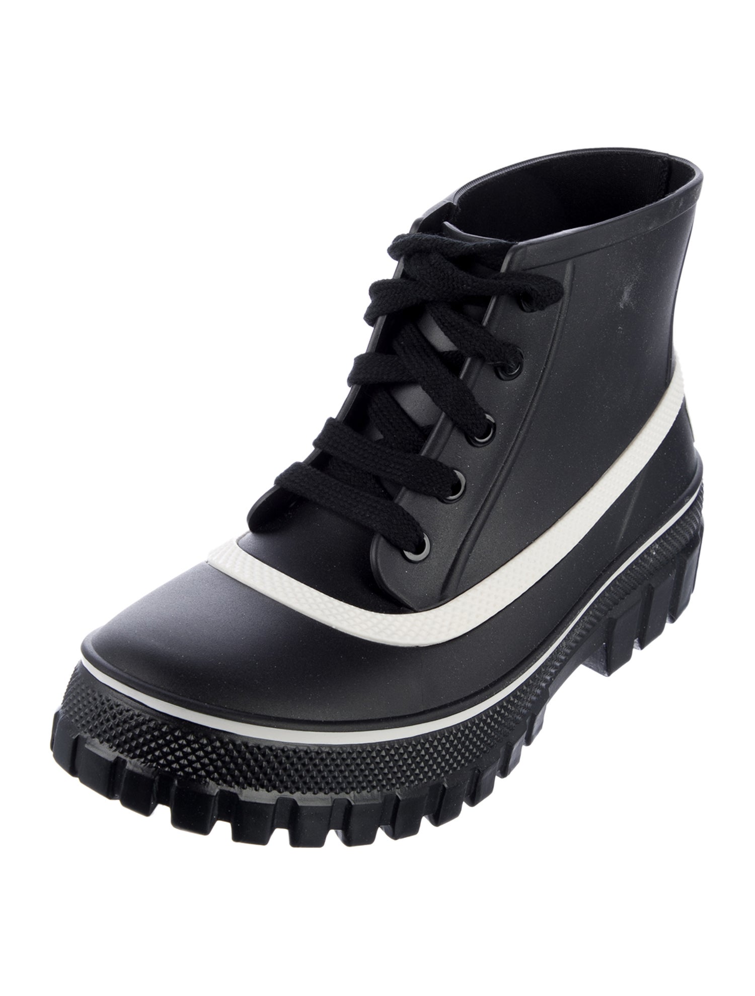 Givenchy Rubber Colorblock Pattern Rain Boots