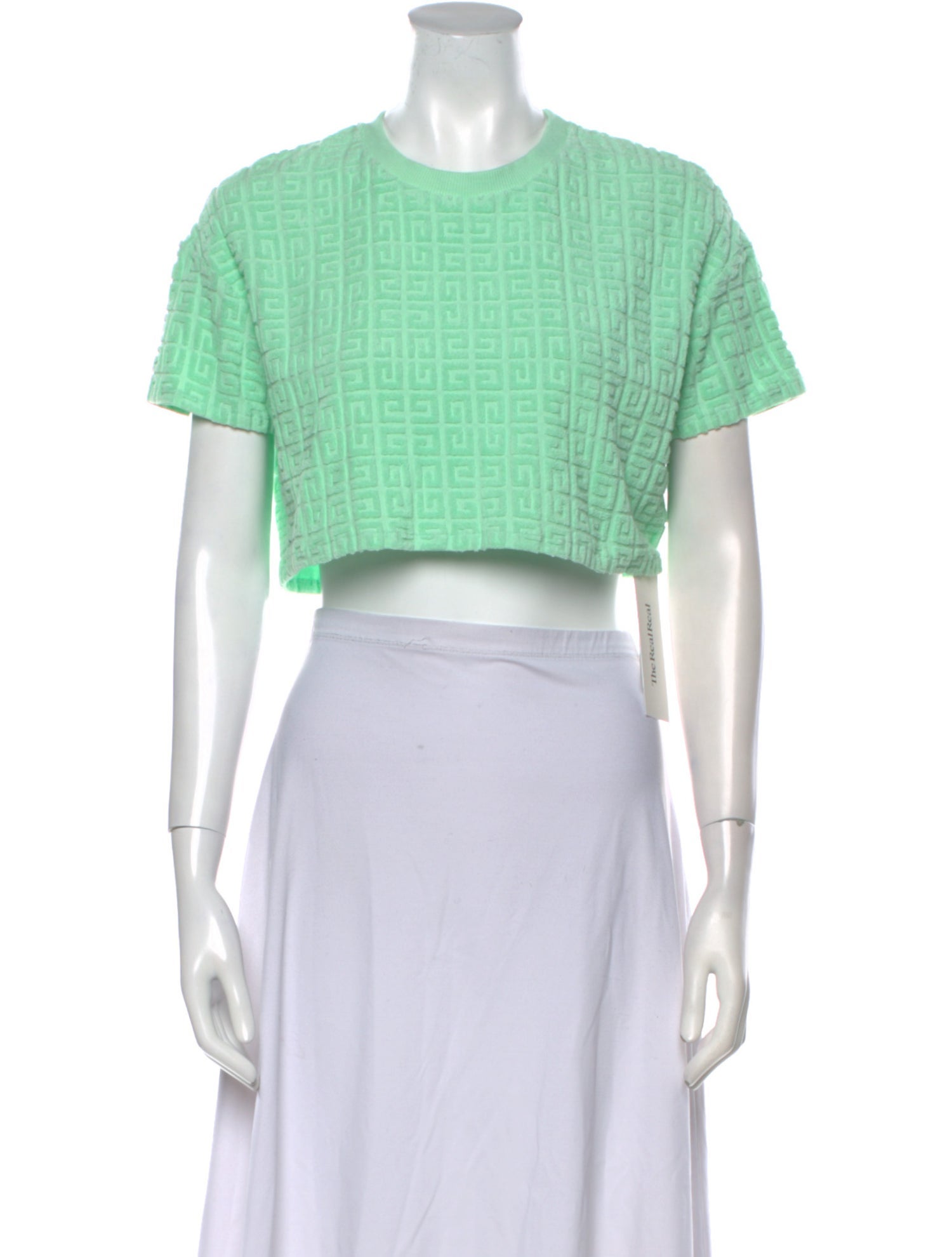 Givenchy Crew Neck Short Sleeve Crop Top