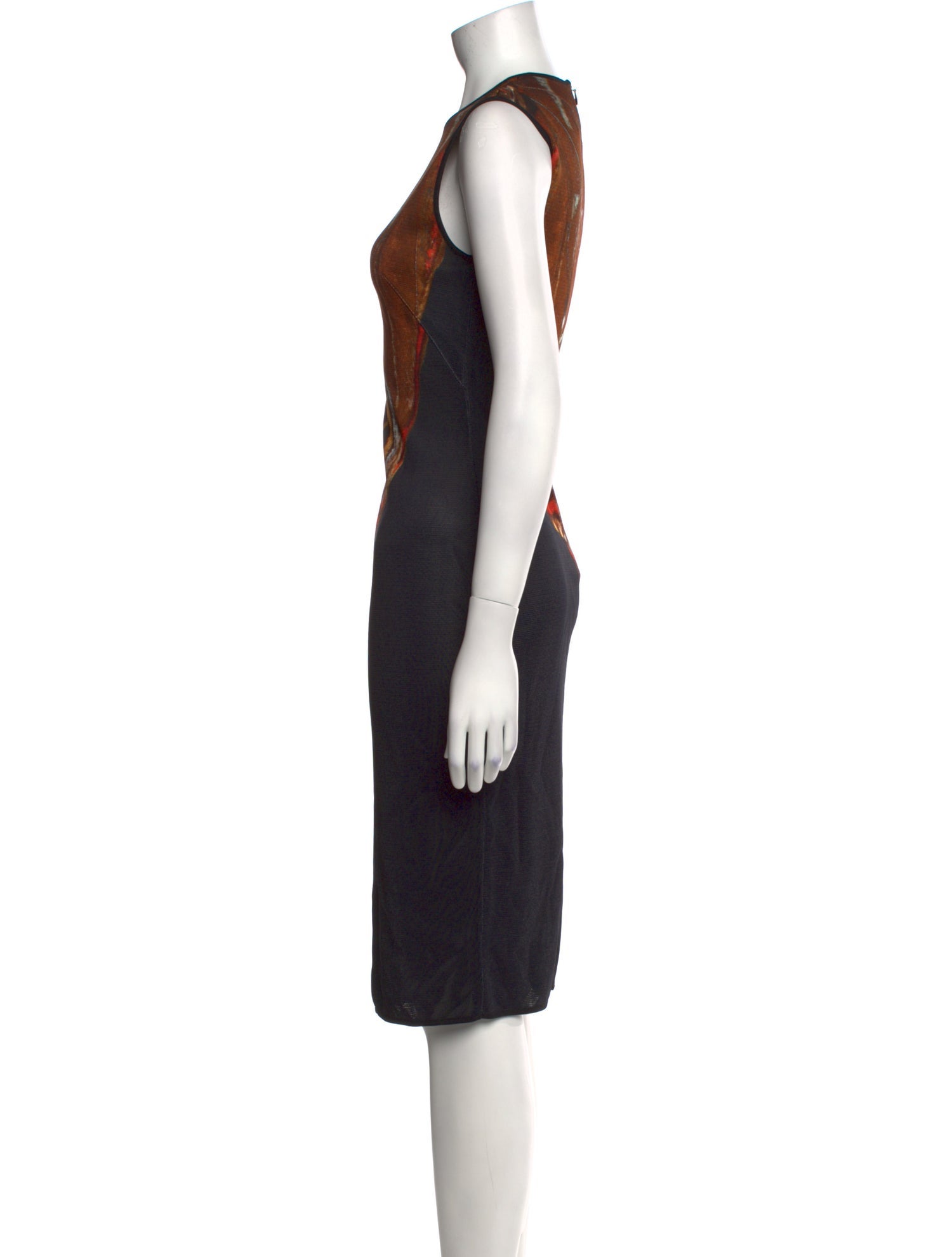 Givenchy Graphic Print Midi Length Dress