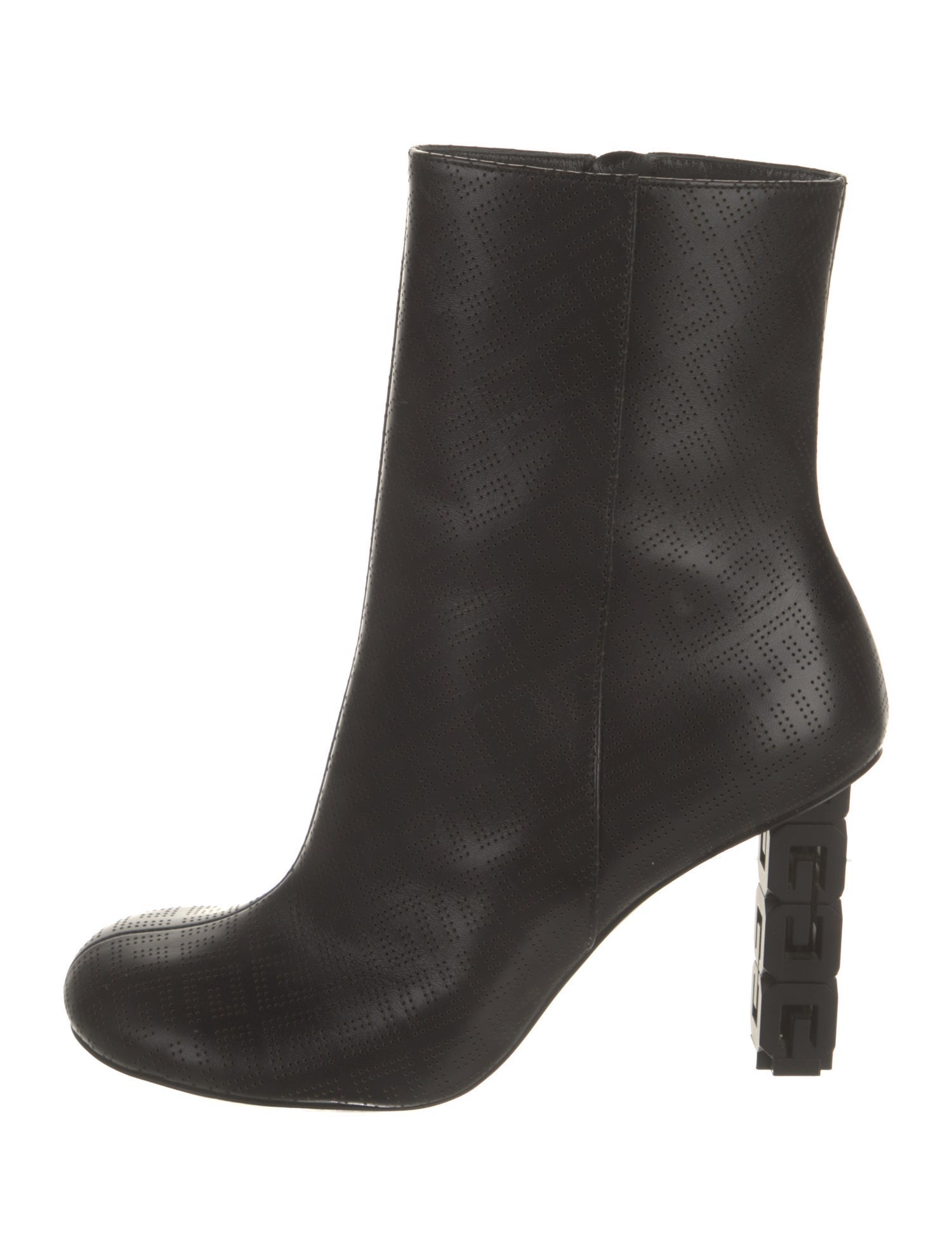 Givenchy Leather Lasercut Accents Boots