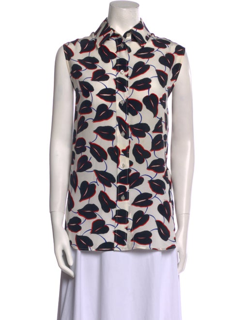Givenchy Silk Printed Button-Up Top
